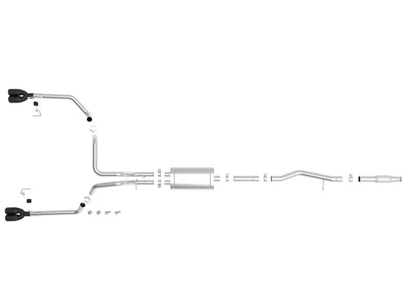 aFe Vulcan Series 3in-2-1/2in 304 SS Cat-Back 2019 GM Silverado / Sierra 1500 V8-5.3L w/ Black Tips - Additional View 7