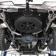 Load image into Gallery viewer, aFe Vulcan Series 3in-2-1/2in 304 SS Cat-Back 2019 GM Silverado 1500 V8-5.3L w/ Polished Tips - Back View