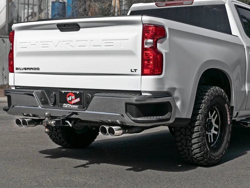 aFe Vulcan Series 3in-2-1/2in 304 SS Cat-Back 2019 GM Silverado 1500 V8-5.3L w/ Polished Tips - Additional View 5