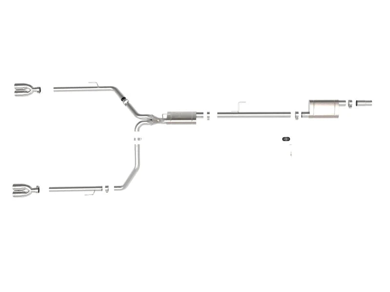 aFe Vulcan Series 3in-2-1/2in 304 SS Cat-Back 2020 Jeep Gladiator (JT) V6-3.6L w/ Polished Tips - Additional View 7