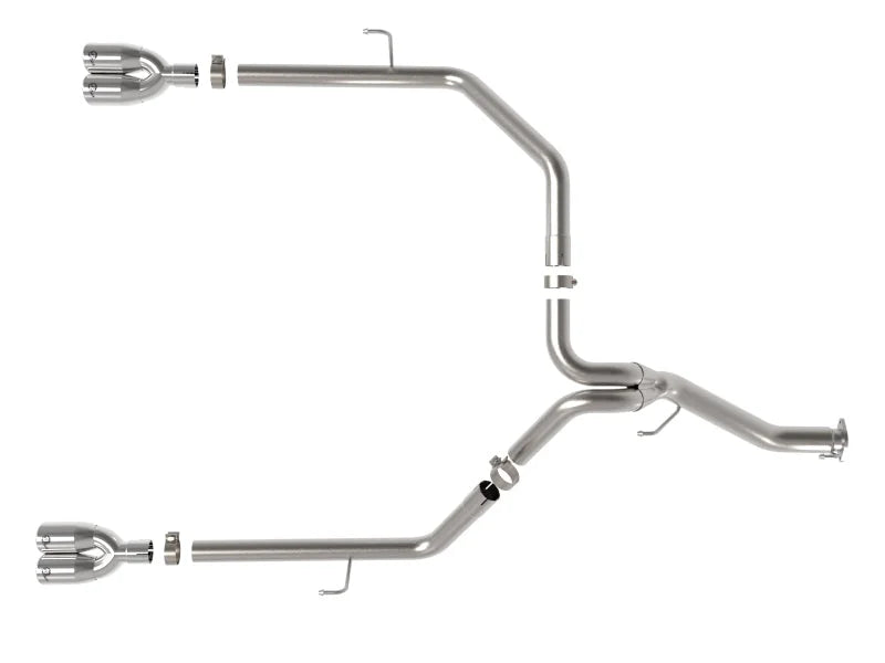 aFe Vulcan Series 3in 304SS Cat-Back 21 Jeep Gladiator V6-3.0L (td) - Dual Polished Tip - Additional View 5