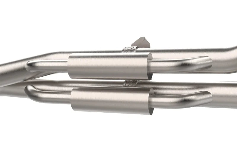 aFe Vulcan Series 3in 304SS Cat-Back Exhaust 24-25 Ford Ranger Raptor V6-3.0L (tt) w/ Black Tips - Side View