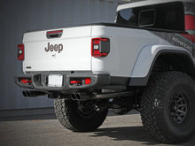 Load image into Gallery viewer, aFe Vulcan Series 3in 304SS DPF-Back 21 Jeep Gladiator V6-3.0L (td) Dual Black Tip - Installation View