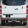 Load image into Gallery viewer, aFe Vulcan Series 3in 304SS DPF-Back Exhaust 10-25 MB Sprinter 2500/3500 V6-3.0L w/ Polished Tips - Back View
