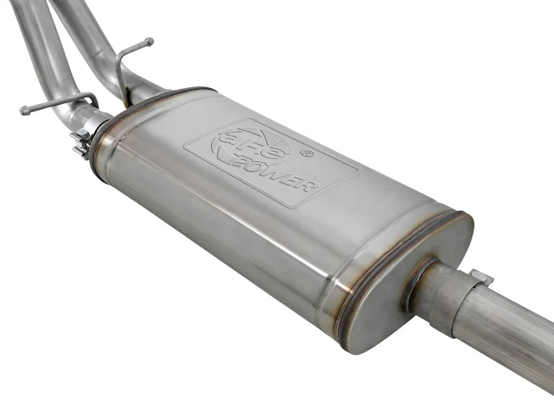 aFe Vulcan Series 3in 304SS Exhaust Cat-Back w/ OE Tips 2019 GM Silverado / Sierra 1500 V8-5.3L - Installation View