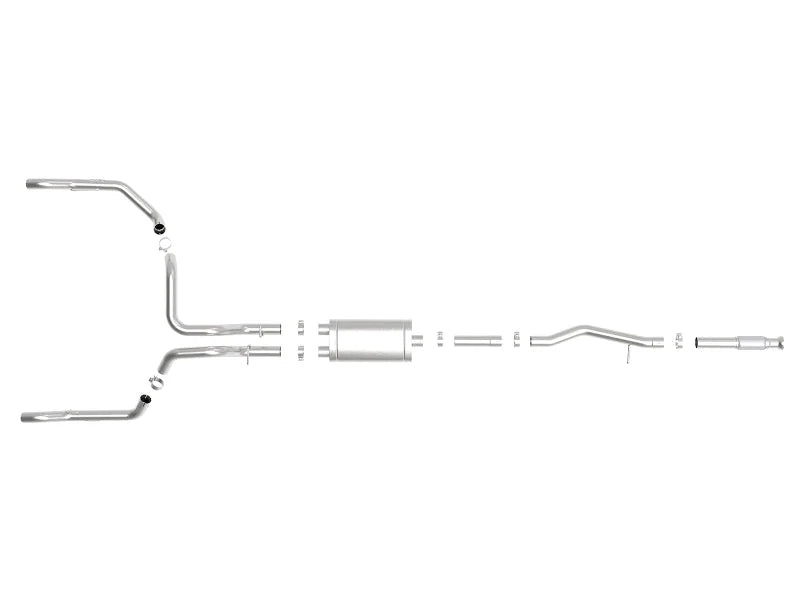 aFe Vulcan Series 3in 304SS Exhaust Cat-Back w/ OE Tips 2019 GM Silverado / Sierra 1500 V8-5.3L - Additional View 5