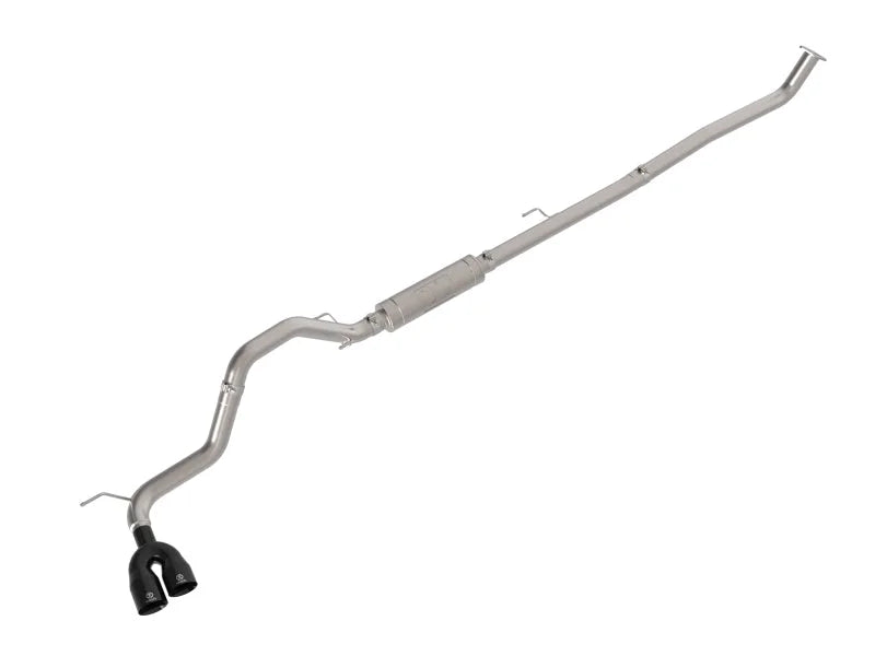 aFe Vulcan Series 3in SS Rear-Side Exit Exhaust w/ Black Tip fits 2015-2026 Toyota Hilux L4-2.4L / 2.8L (td) - Main Produc...