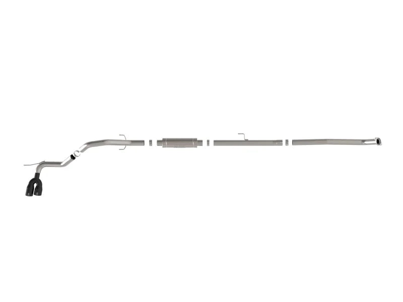 aFe Vulcan Series 3in SS Rear-Side Exit Exhaust w/ Black Tip fits 2015-2026 Toyota Hilux L4-2.4L / 2.8L (td) - Additional ...