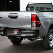 Load image into Gallery viewer, aFe Vulcan Series 3in SS Rear-Side Exit Exhaust w/ Polished Tip fits 2015-2026 Toyota Hilux L4-2.4L / 2.8L (td) - Side View
