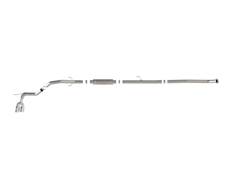 aFe Vulcan Series 3in SS Rear-Side Exit Exhaust w/ Polished Tip fits 2015-2026 Toyota Hilux L4-2.4L / 2.8L (td) - Installa...
