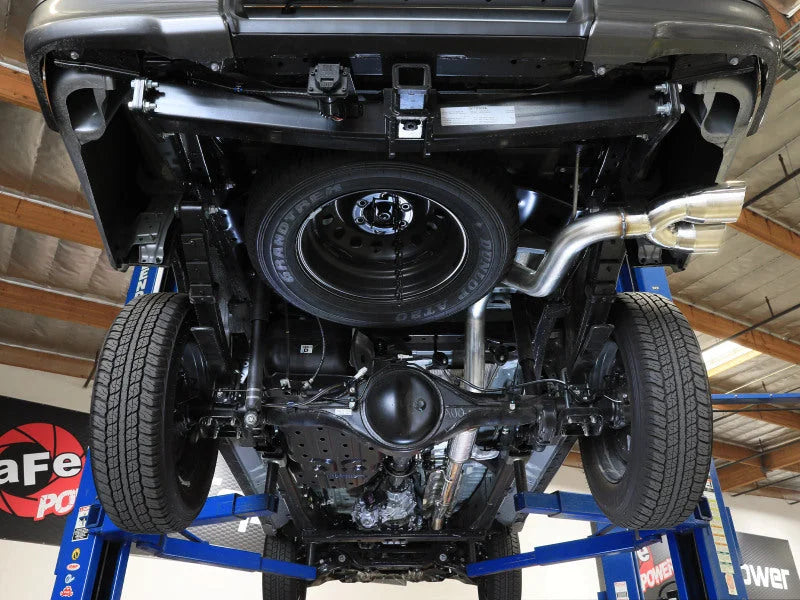 aFe Vulcan Series 3in SS Rear-Side Exit Exhaust w/ Polished Tip fits 2015-2026 Toyota Hilux L4-2.4L / 2.8L (td) - Addition...