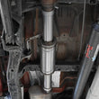 Load image into Gallery viewer, aFe Vulcan Series 3in T304 Stainless Steel Muffler Upgrade Pipe (Use w/ PN 49-48083-B/P) - Side View