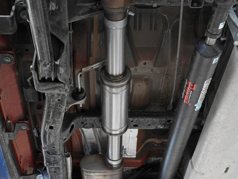 aFe Vulcan Series 3in T304 Stainless Steel Muffler Upgrade Pipe (Use w/ PN 49-48083-B/P) - Side View