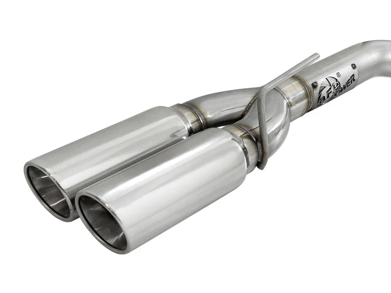 aFe Vulcan Series 4-3in 304SS Exhaust Cat-Back w/ Pol Tips 2019 GM Silverado/Sierra 1500 V8-6.2L - Installation View