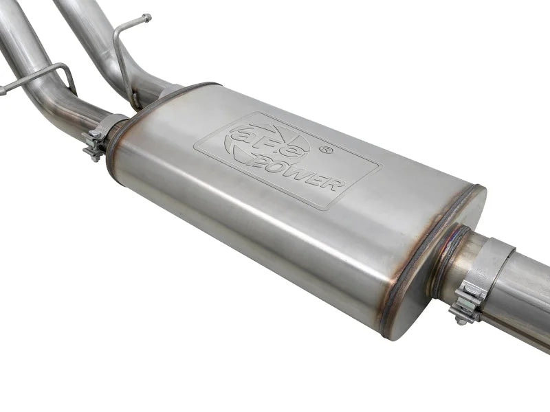 aFe Vulcan Series 4in-3in 304-SS Exhaust Cat-Back 2019 GM Silverado / Sierra 1500 V8-5.3L w/ OE Tips - Additional View 6