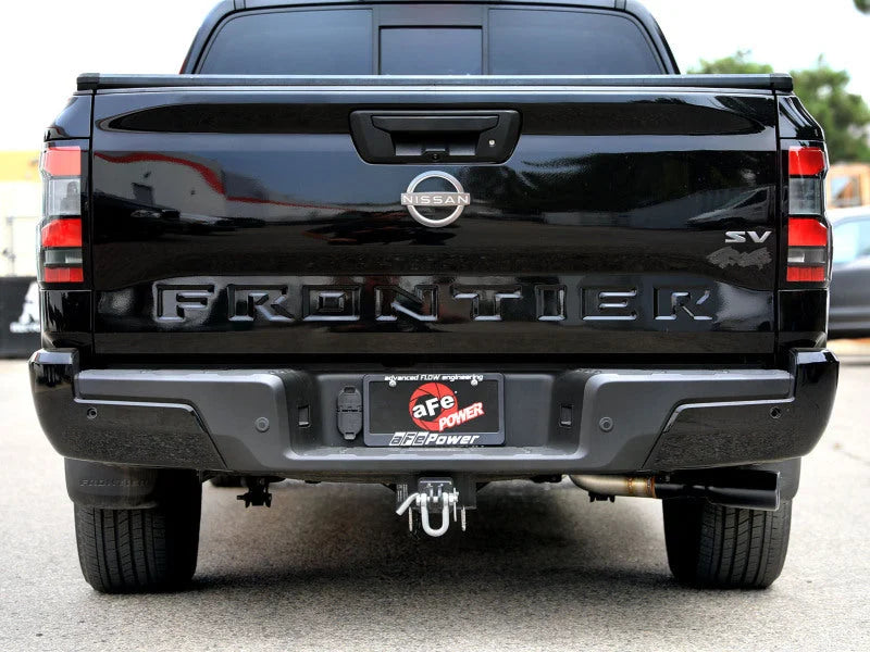 aFe Vulcan Series SS Cat-back Exhaust w/ Black Tips fits 2022-2026 Nissan Frontier V6 - Side View