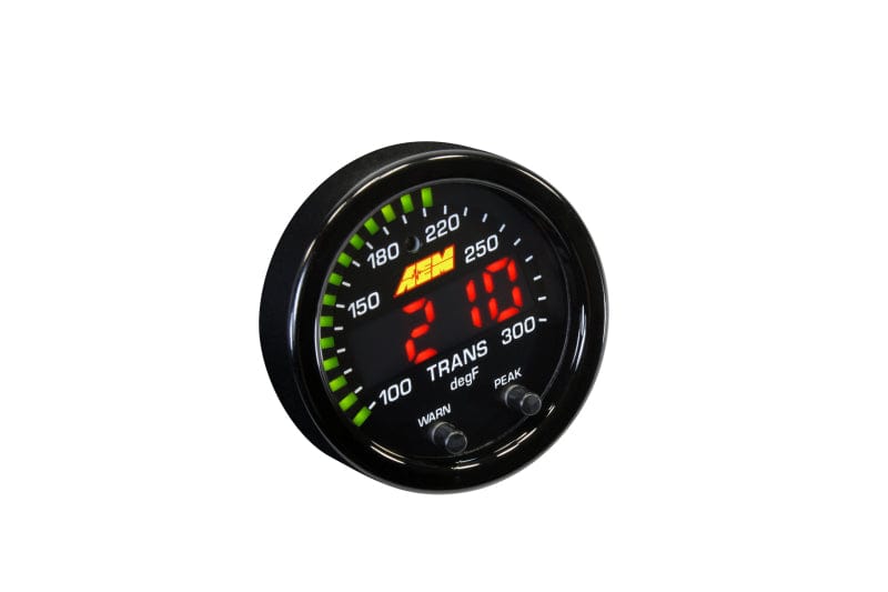 AEM AEM X-Series Temperature 100-300F Gauge Kit (ONLY Black Bezel and Water Temp. Faceplate) AEM30-0302