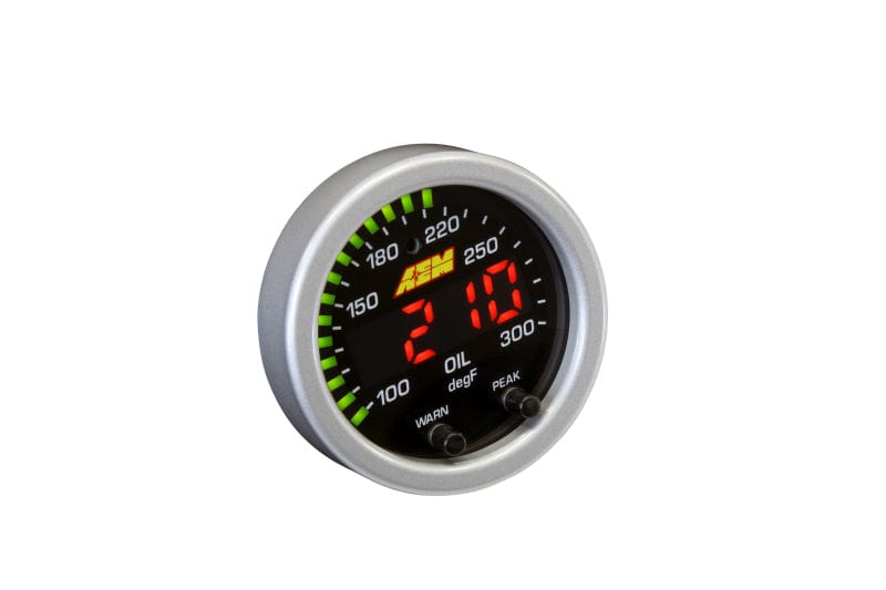 AEM AEM X-Series Temperature 100-300F Gauge Kit (ONLY Black Bezel and Water Temp. Faceplate) AEM30-0302