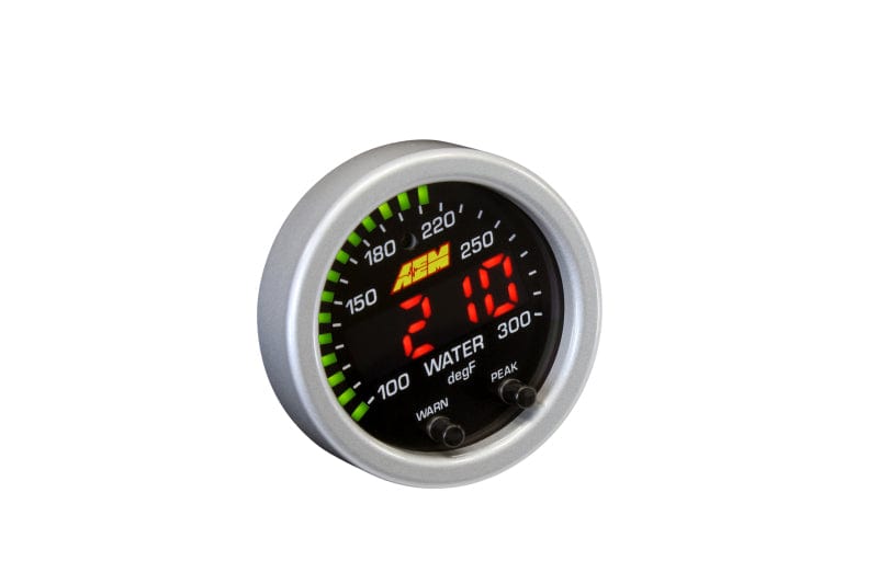 AEM AEM X-Series Temperature 100-300F Gauge Kit (ONLY Black Bezel and Water Temp. Faceplate) AEM30-0302