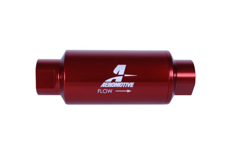 Aeromotive Aeromotive In-Line Filter - (AN-10) 10 Micron Microglass Element Red Anodize Finish AER12340
