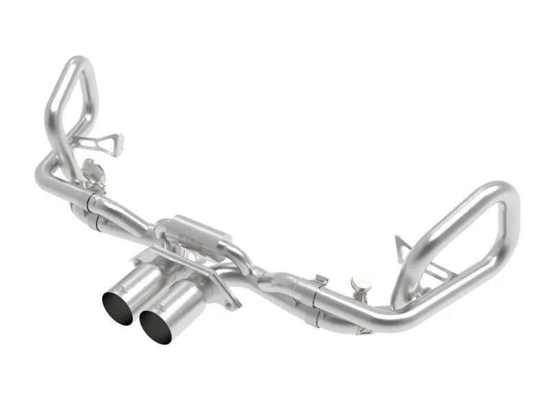 afe 14-16 Porsche 911 GT3 991.1 H6 3.8L MACH Force-Xp 304 SS Cat-Back Exhaust System w/ Brushed Tips - Main Product View