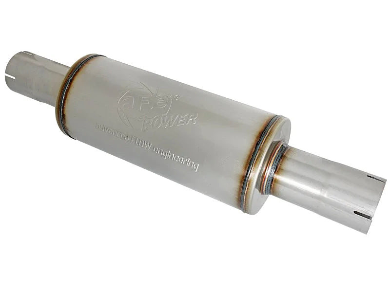 afe ATLAS Muffler 3-1/2 IN ID Center/Center x 7 IN Dia. X 16 IN L - Round Body - Main Product View