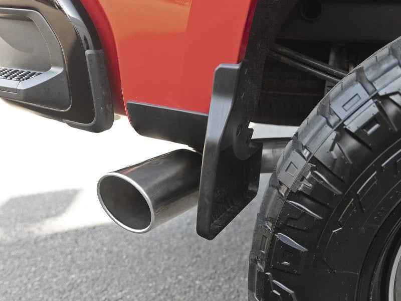 afe Apollo GT Series 19-20 GM 1500 2.7L (t) 409 SS CB Exhaust System w/Polished Tip - Back View