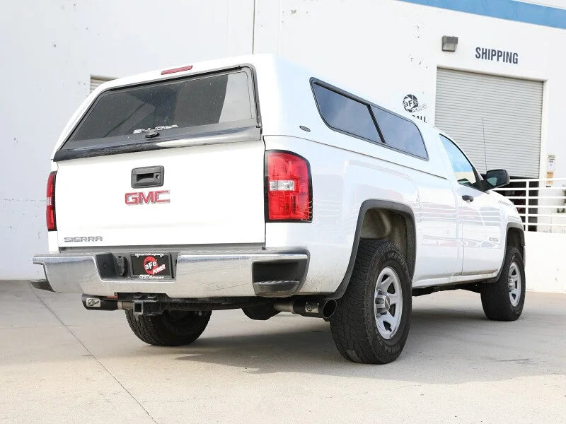 afe Apollo GT Series Cat-Back Exhaust System GM Trucks 09-18 V6-4.3L/V8-4.8/5.3L - Back View