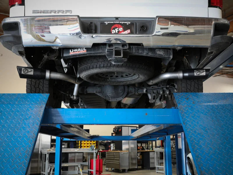 afe Apollo GT Series Cat-Back Exhaust System GM Trucks 09-18 V6-4.3L/V8-4.8/5.3L - Side View