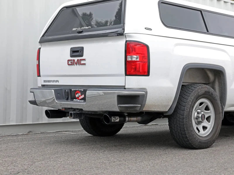 afe Apollo GT Series Cat-Back Exhaust System GM Trucks 09-18 V6-4.3L/V8-4.8/5.3L - Back View