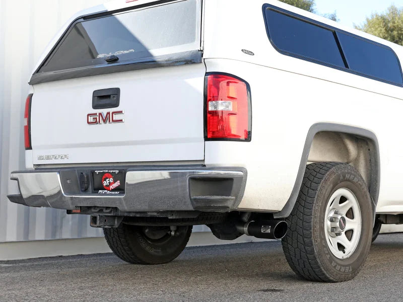 afe Apollo GT Series Cat-Back Exhaust System GM Trucks 09-18 V6-4.3L/V8-4.8/5.3L - Back View