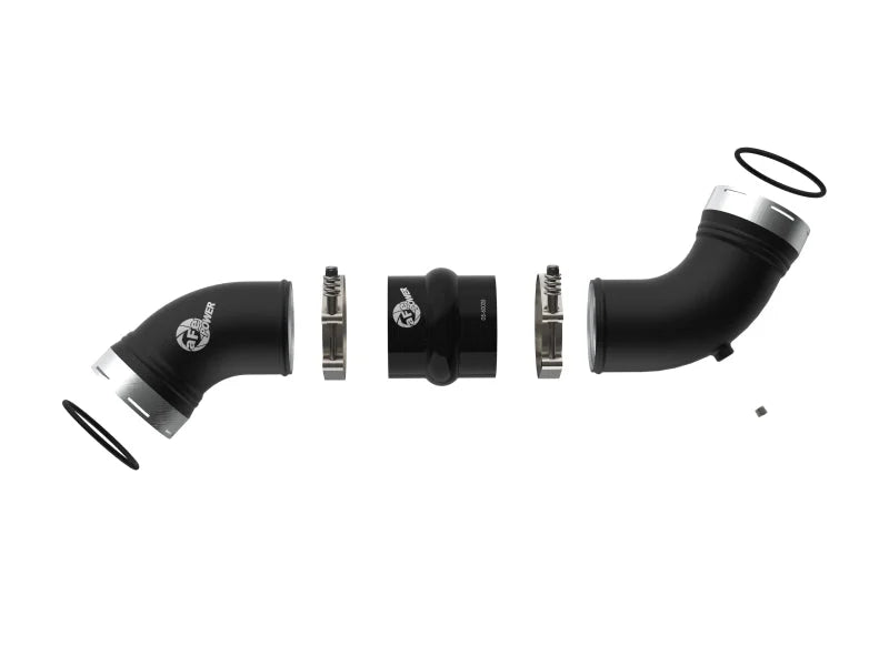 afe BladeRunner Charge Pipe GM Diesel Trucks 06-10 V8-6.6L (td) LBZ/LMM - Installation View
