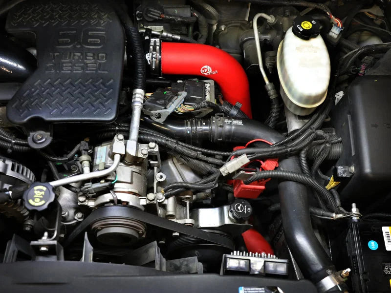 afe BladeRunner Charge Pipe Kit GM Diesel Trucks 06-10 V8-6.6L (td) LBZ/LMM - Side View