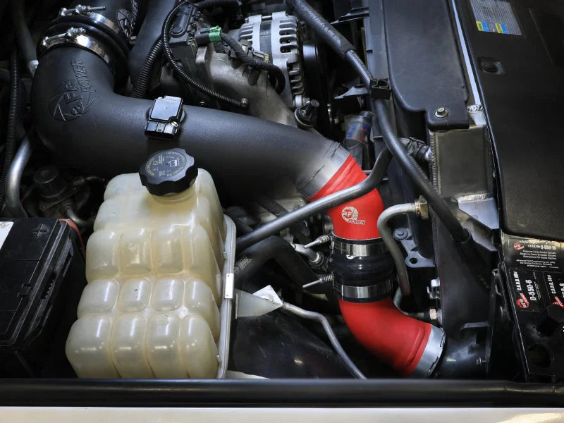 afe BladeRunner Charge Pipe Kit GM Diesel Trucks 06-10 V8-6.6L (td) LBZ/LMM - Back View