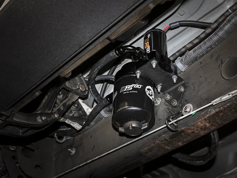 afe DFS780 Lift Pump Ford Diesel Trucks 08-10 V8-6.4L (td) - Side View