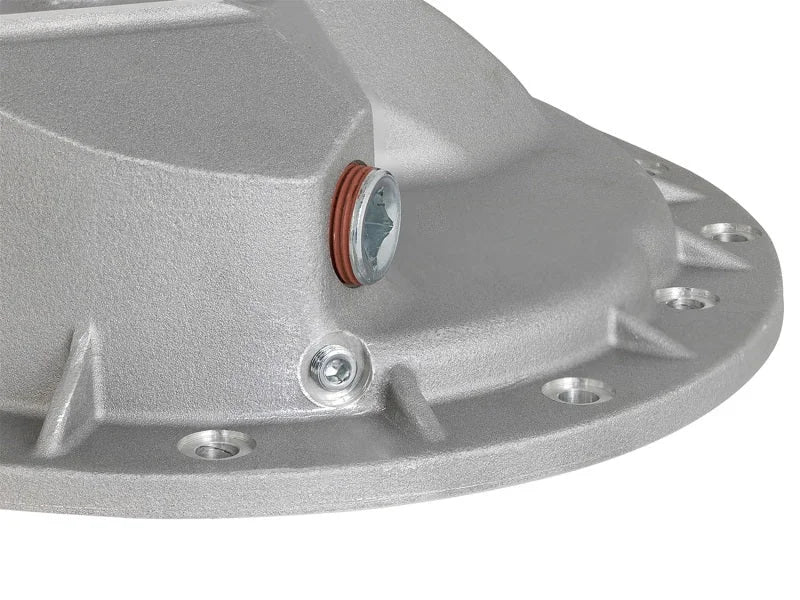 afe Front Differential Cover (Raw; Street Series); Dodge Diesel Trucks 03-12 L6-5.9/6.7L (td) - Side View