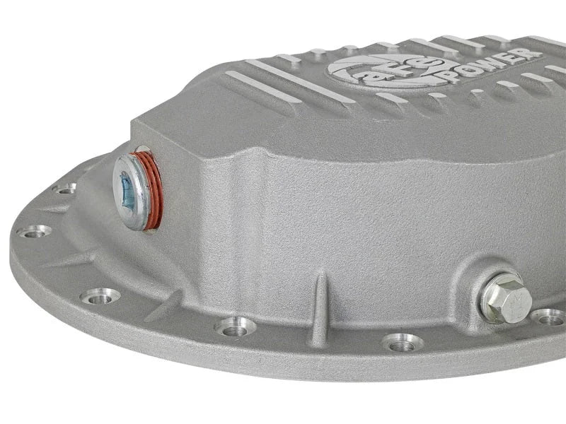 afe Front Differential Cover (Raw; Street Series); Dodge Diesel Trucks 03-12 L6-5.9/6.7L (td) - Installation View