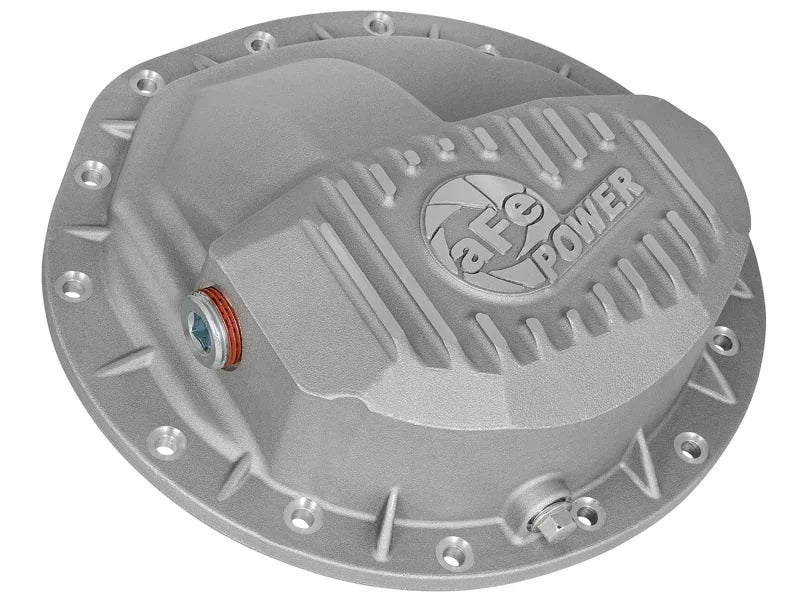 afe Front Differential Cover (Raw; Street Series); Dodge Diesel Trucks 03-12 L6-5.9/6.7L (td) - Additional View 5