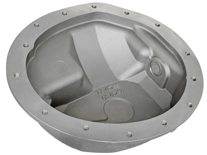 afe Front Differential Cover (Raw; Street Series); Dodge Diesel Trucks 03-12 L6-5.9/6.7L (td) - Additional View 7