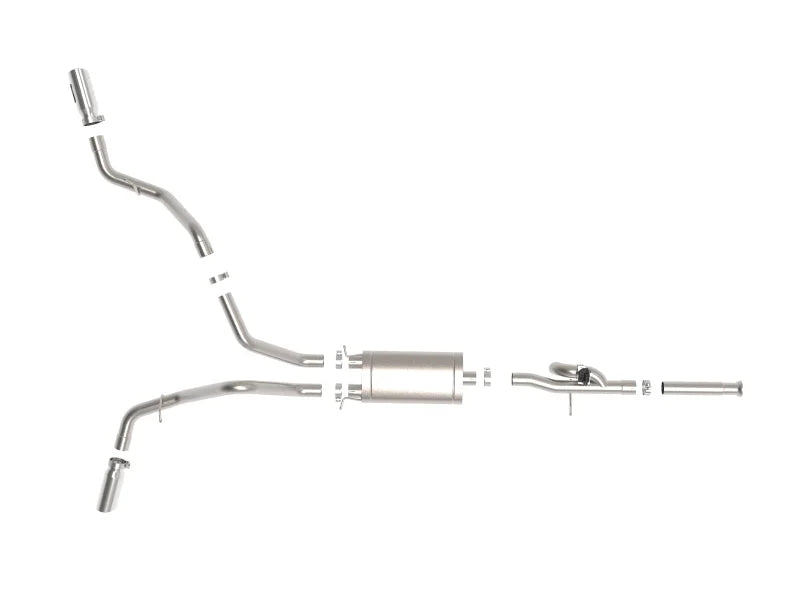 afe Gemini XV Cat-Back Exhaust System GM Trucks 09-18 V6-4.3/V8-4.8/5.3L - Additional View 8
