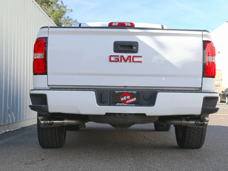 afe Gemini XV Cat-Back Exhaust System GM Trucks 09-18 V6-4.3/V8-4.8/5.3L - Side View