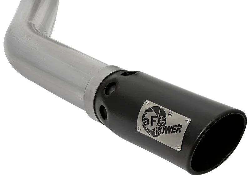 afe Large Bore-HD DPF-Back Exhaust System Dodge Diesel Trucks 07.5-12 L6-6.7L (td) - Back View