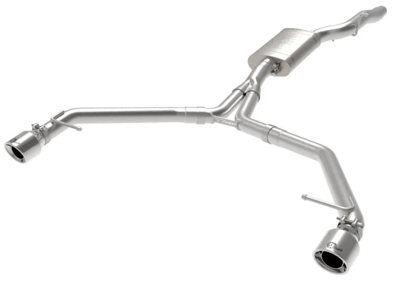 afe MACH Force-Xp 13-16 Audi Allroad L4 SS Axle-Back Exhaust w/ Polished Tips - Additional View 8