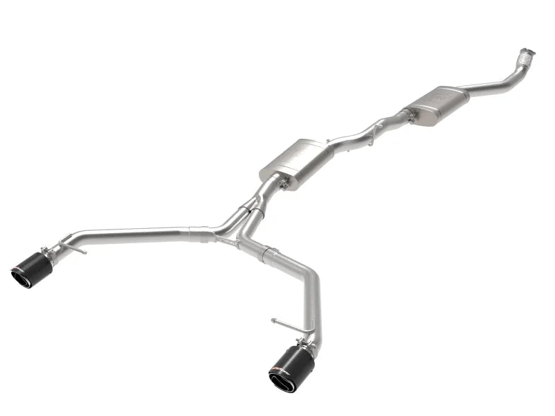 afe MACH Force-Xp 13-16 Audi Allroad L4 SS Cat-Back Exhaust w/ Carbon Tips - Main Product View