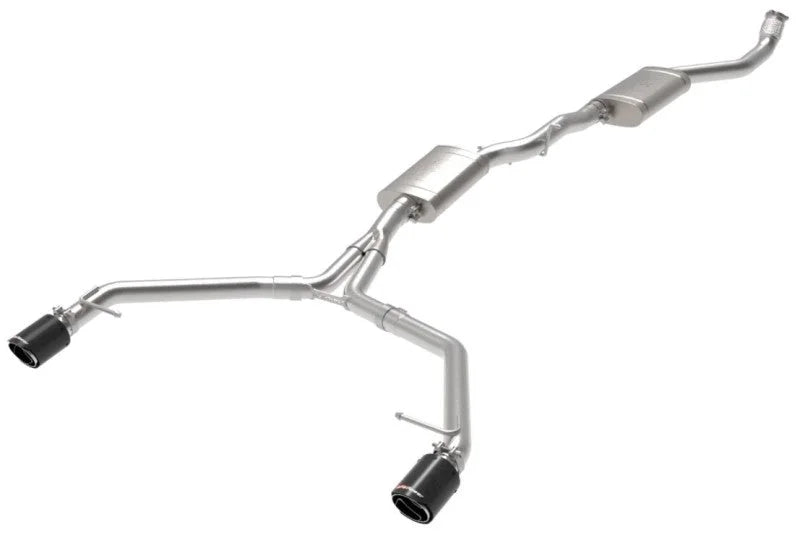 afe MACH Force-Xp 13-16 Audi Allroad L4 SS Cat-Back Exhaust w/ Carbon Tips - Additional View 9