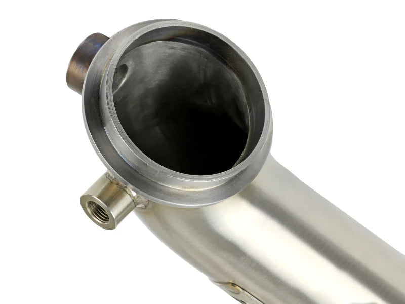 afe MACH Force-Xp Downpipe GM Diesel Trucks 15-16 V8-6.6L (td) LML - Side View