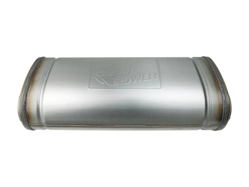 afe MACH Force-Xp Muffler 2-1/2 IN Dual Inlet/Dual Outlet 5 IN H x 8 IN W x 18 IN L - Oval Body - Additional View 5