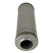 Load image into Gallery viewer, afe MACH Force-Xp Muffler 2-1/2 IN ID Center/Center x 9 IN Dia. x 14 IN L - Round Body - Side View