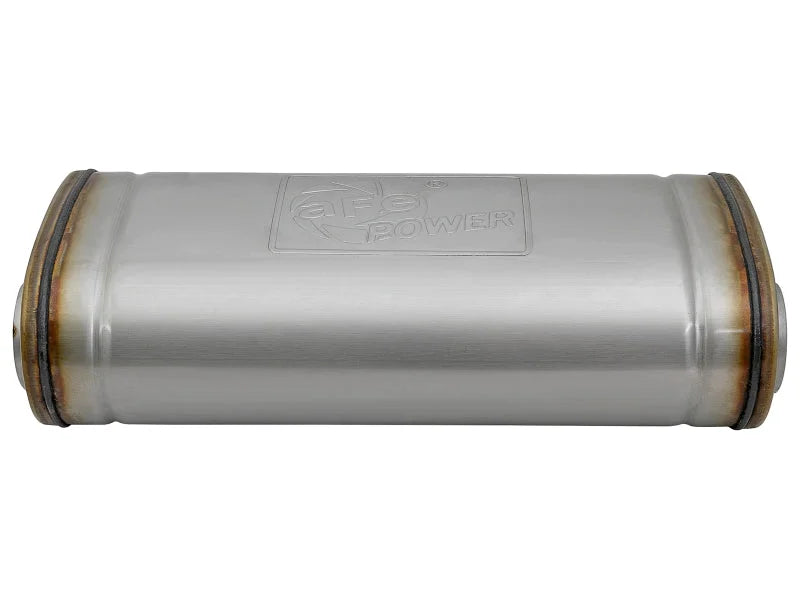 afe MACH Force-Xp Muffler 2-1/2 IN ID Offset/Dual x 18 IN L x 8 IN W x 5 IN H - Oval Body - Additional View 5