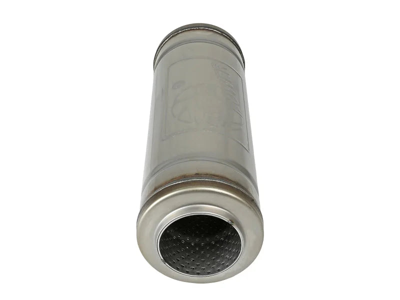 afe MACH Force-Xp Muffler 3 IN ID Center/Center x 5 IN Dia. x 14 IN L - Round Body - Additional View 5